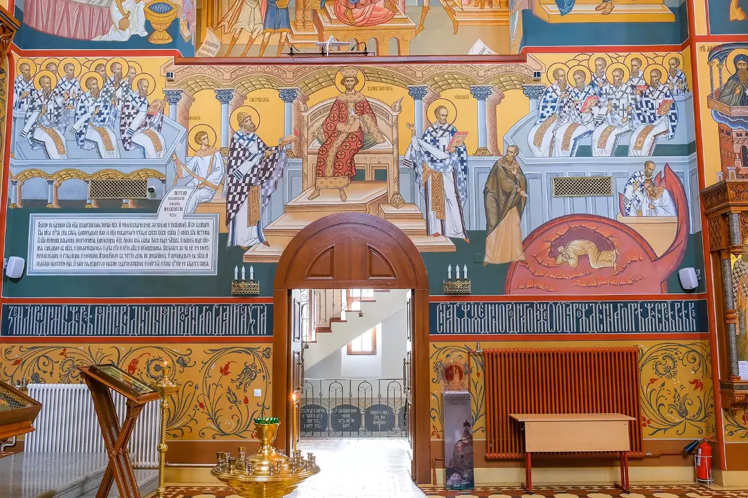 Роспись храма Серафима Саровского. Фрески. Артель "Радость"