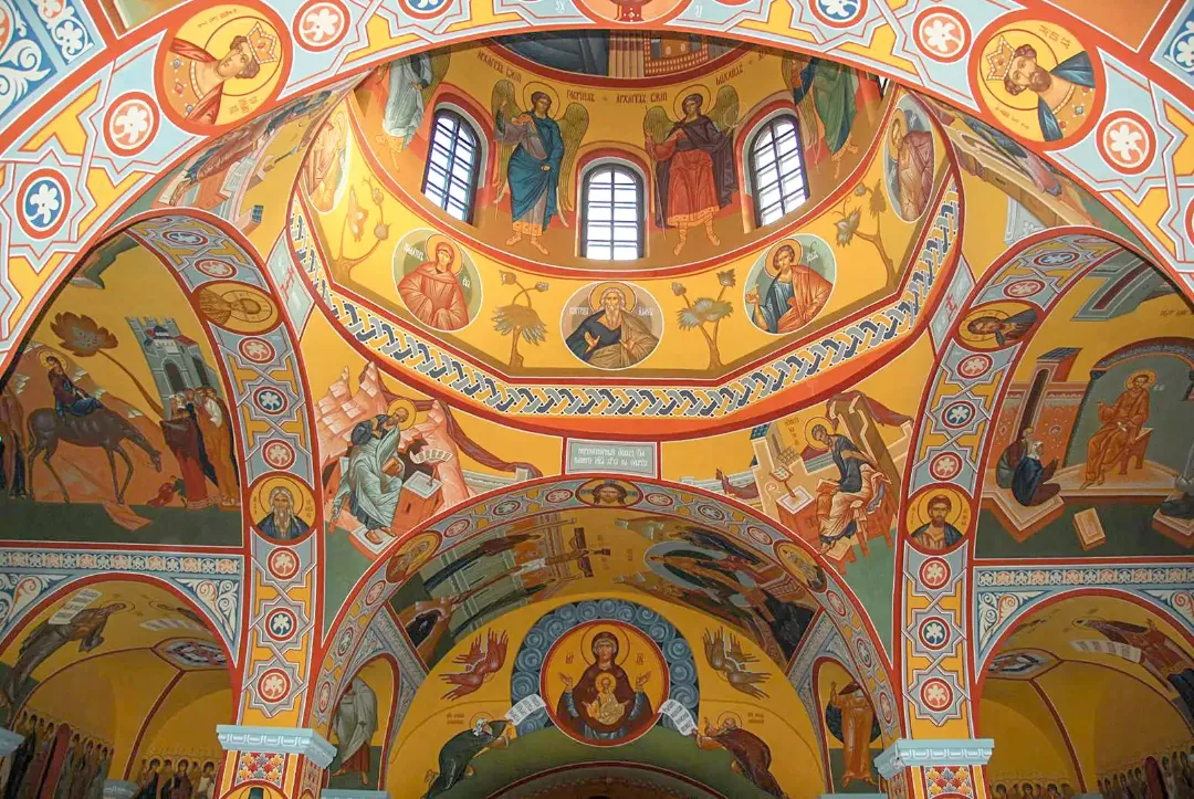 Роспись храма Рождества Христова. Фрески. Артель "Радость"