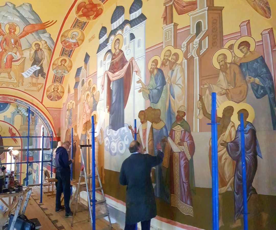 Роспись храма. Иконописцы. Фрески. Артель "Радость"
