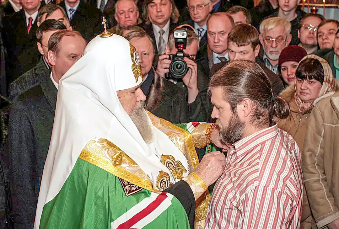 Роспись храма великомученика Пантелеимона, Патриарх. Фрески. Артель "Радость"