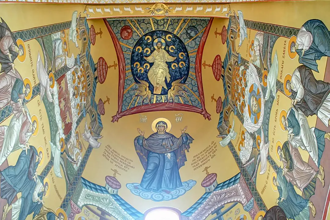 Роспись храма Георгия Победоносца на Поклонной горе. Фрески. Артель "Радость"