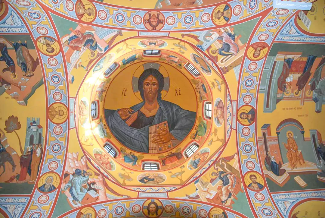 Роспись храма Рождества Христова. Фрески. Артель "Радость"