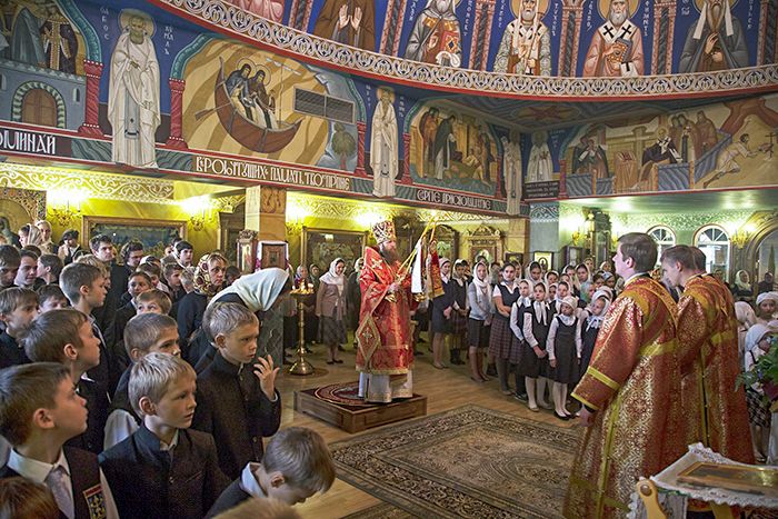 Роспись храма Сергия Радонежского. Фрески. Артель "Радость"