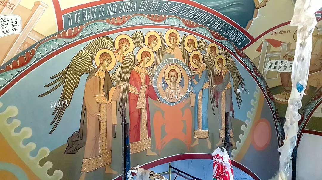 Роспись храма Всех Святых. Фрески. Артель "Радость"