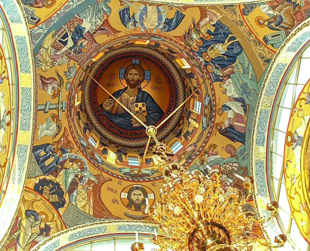 Роспись храма Георгия Победоносца на Поклонной горе. Фрески. Артель "Радость"