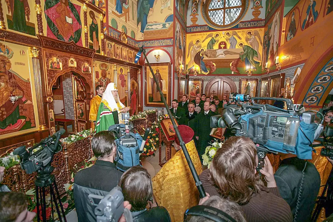 Роспись храма великомученика Пантелеимона, Патриарх. Фрески. Артель "Радость"