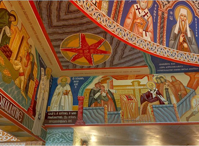 Роспись храма Сергия Радонежского. Фрески. Артель "Радость"