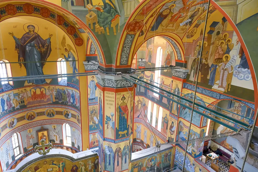 Роспись храма Серафима Саровского. Фрески. Артель "Радость"