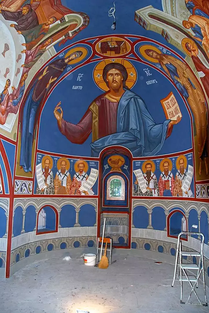 Роспись храма Покрова в Рубцове. Фрески. Артель "Радость"