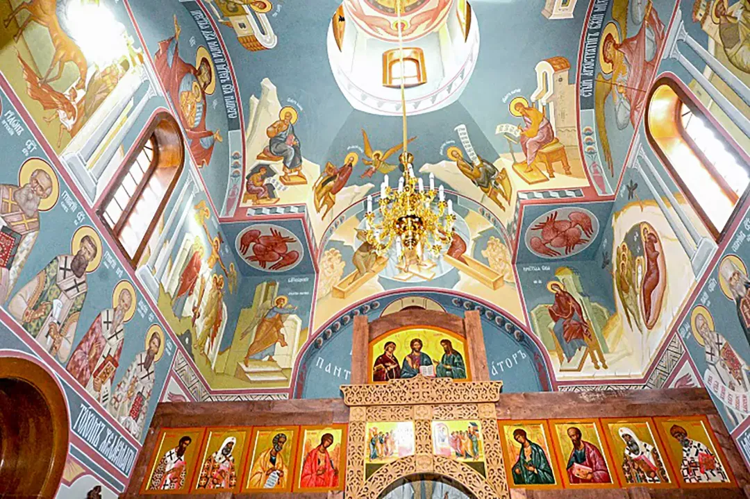 Роспись храма Андрея Первозванного. Фрески. Артель "Радость"