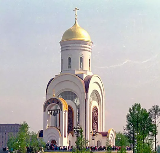 Роспись храма Георгия Победоносца на Поклонной горе. Фрески. Артель "Радость"