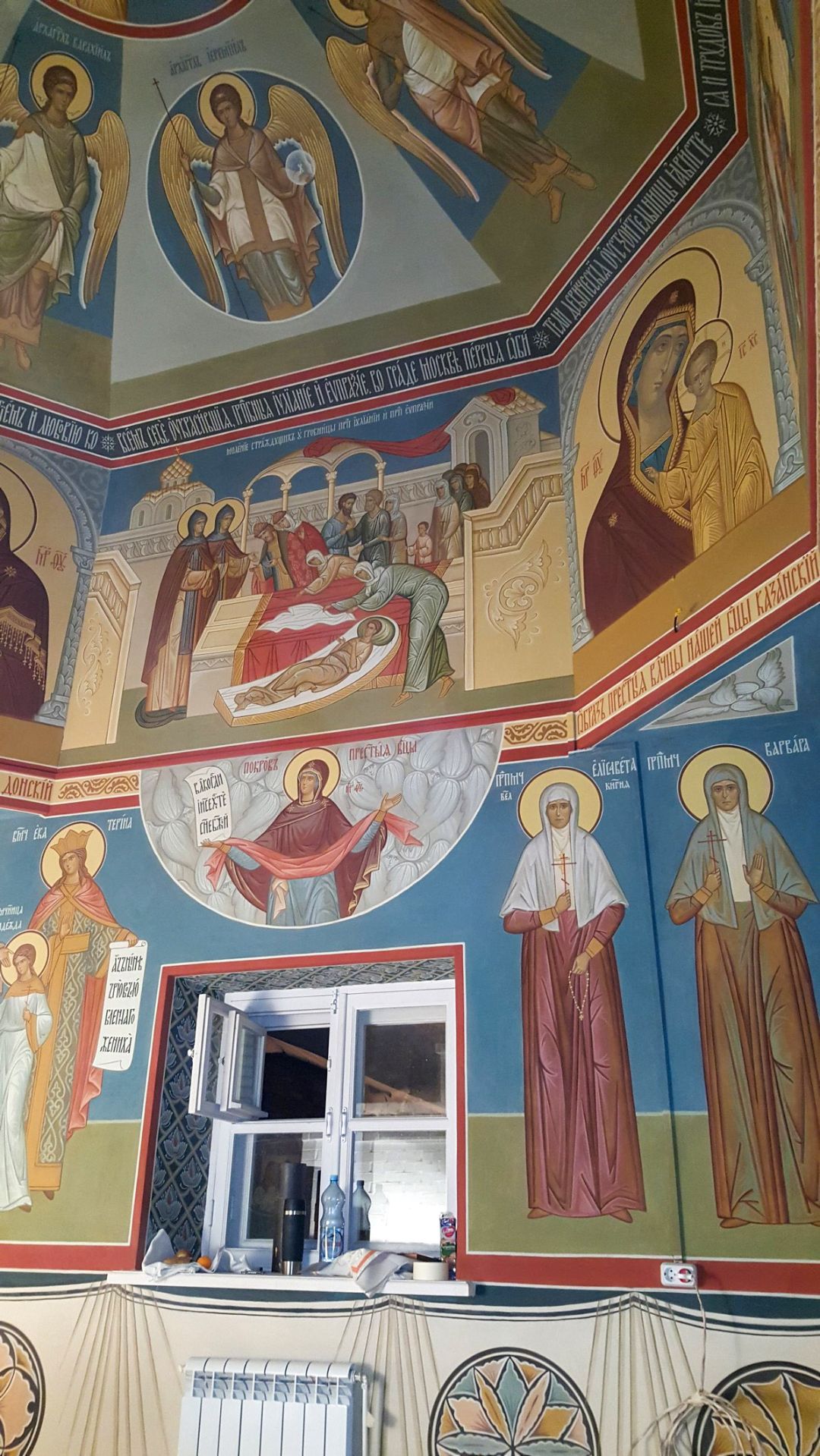 Роспись часовни Иулиании Вяземской и Евпраксии Рязанской. Фрески. Артель "Радость"