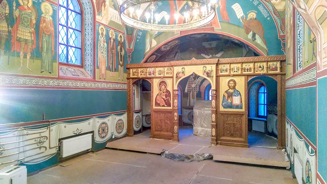 Роспись храма Всех Святых. Фрески. Артель "Радость"