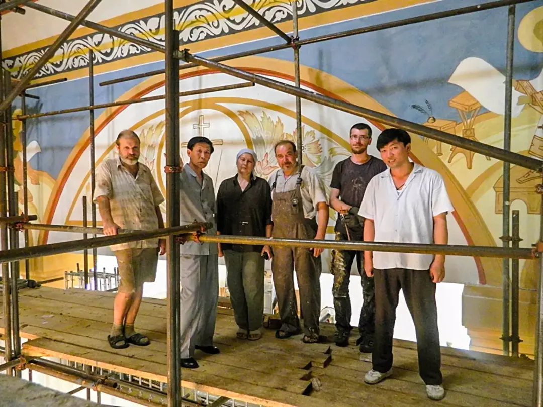 Роспись храма Живоначальной Троицы. Фрески. Артель "Радость"