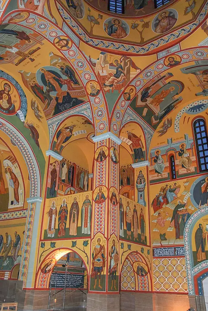 Роспись храма Рождества Христова. Фрески. Артель "Радость"