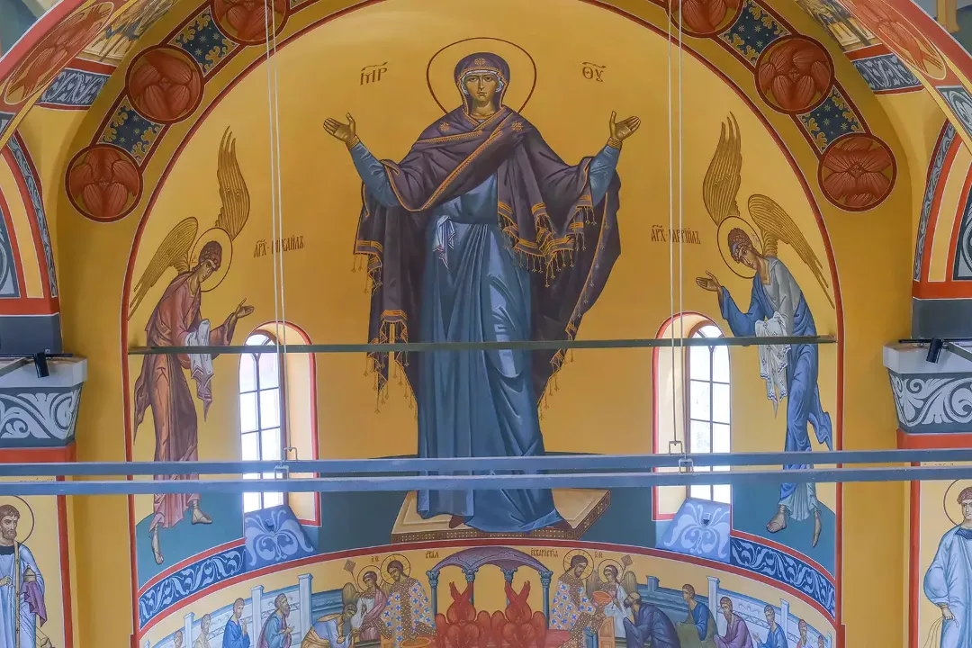 Роспись храма Серафима Саровского. Фрески. Артель "Радость"