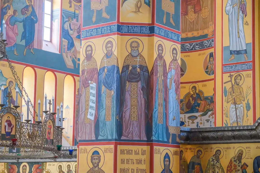 Роспись храма Серафима Саровского. Фрески. Артель "Радость"