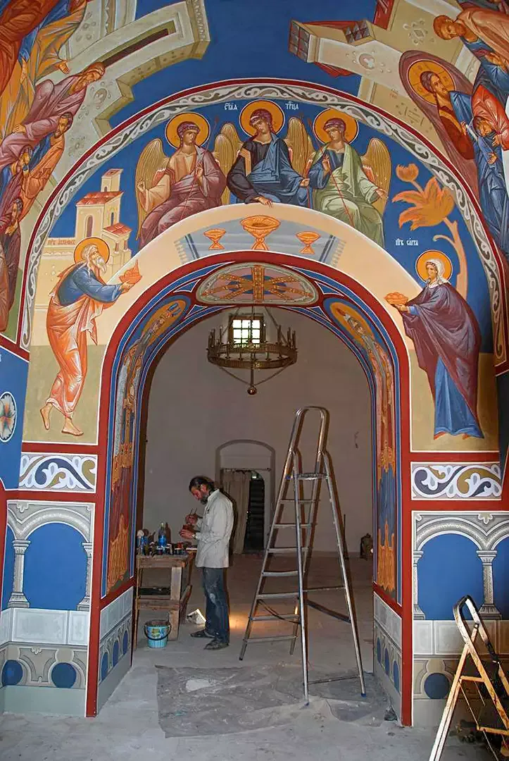 Роспись храма Покрова в Рубцове. Фрески. Артель "Радость"