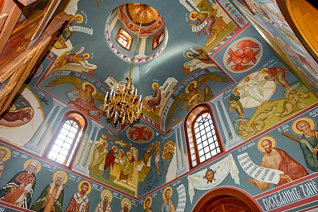 Роспись храма Андрея Первозванного. Фрески. Артель "Радость"