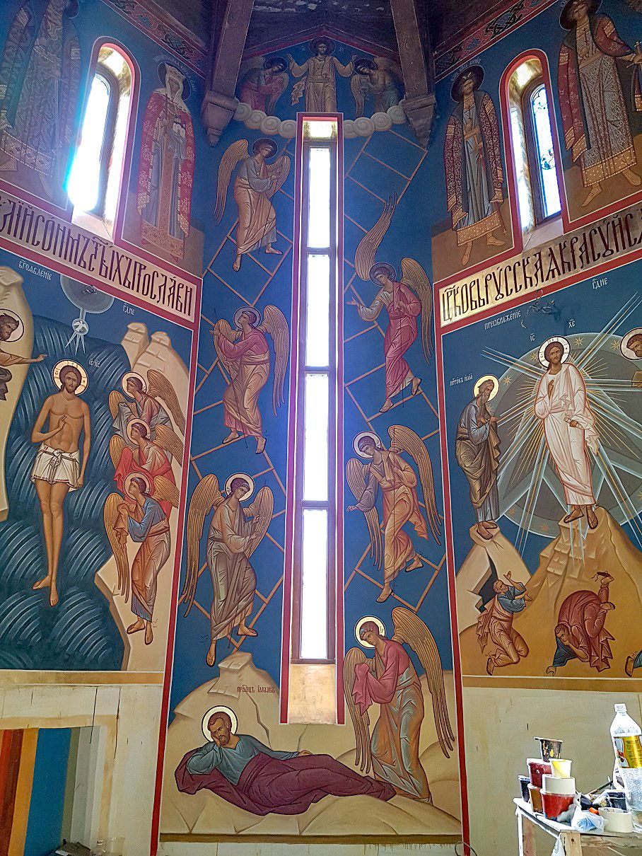 Роспись часовни Иоанна Богослова. Фрески. Артель "Радость"