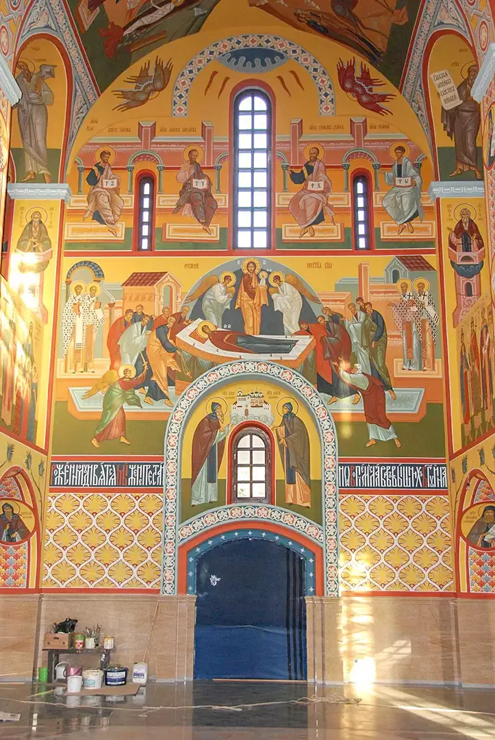 Роспись храма Рождества Христова. Фрески. Артель "Радость"