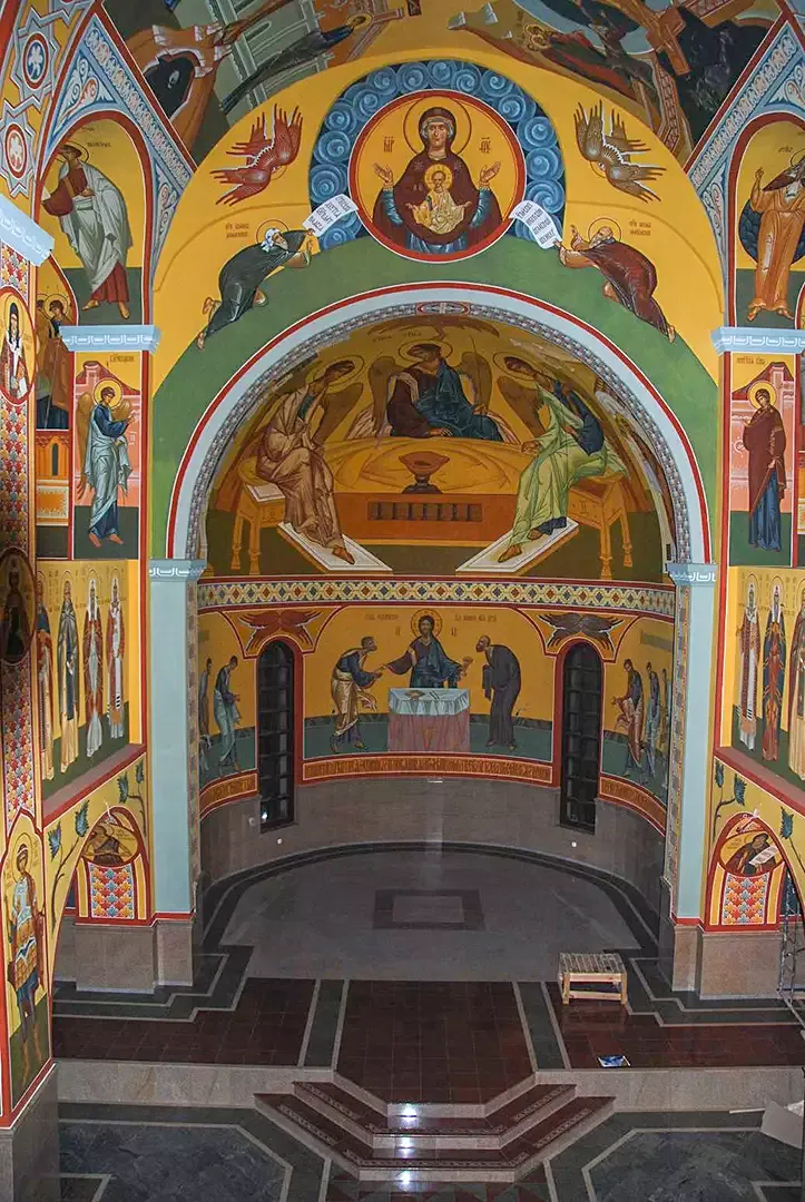 Роспись храма Рождества Христова. Фрески. Артель "Радость"