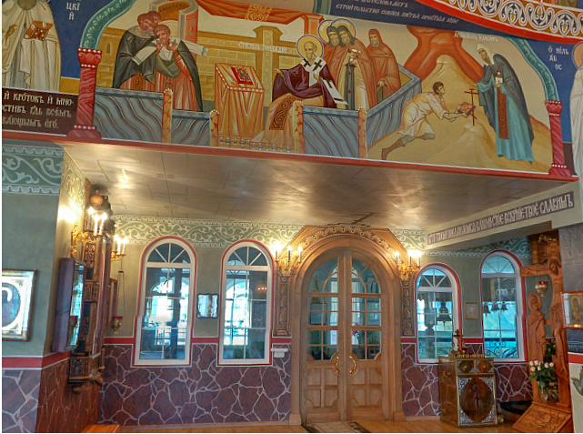 Роспись храма Сергия Радонежского. Фрески. Артель "Радость"
