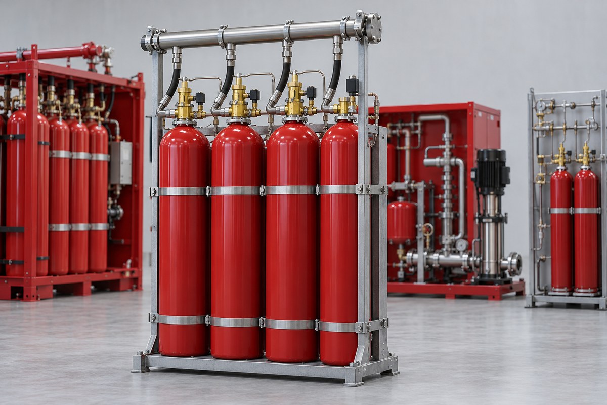 Газовое пожаротушение Argosystem и CO2 Eusebi Impianti
