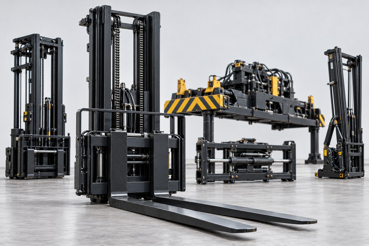 Мачты, вилы и спредеры Hyster