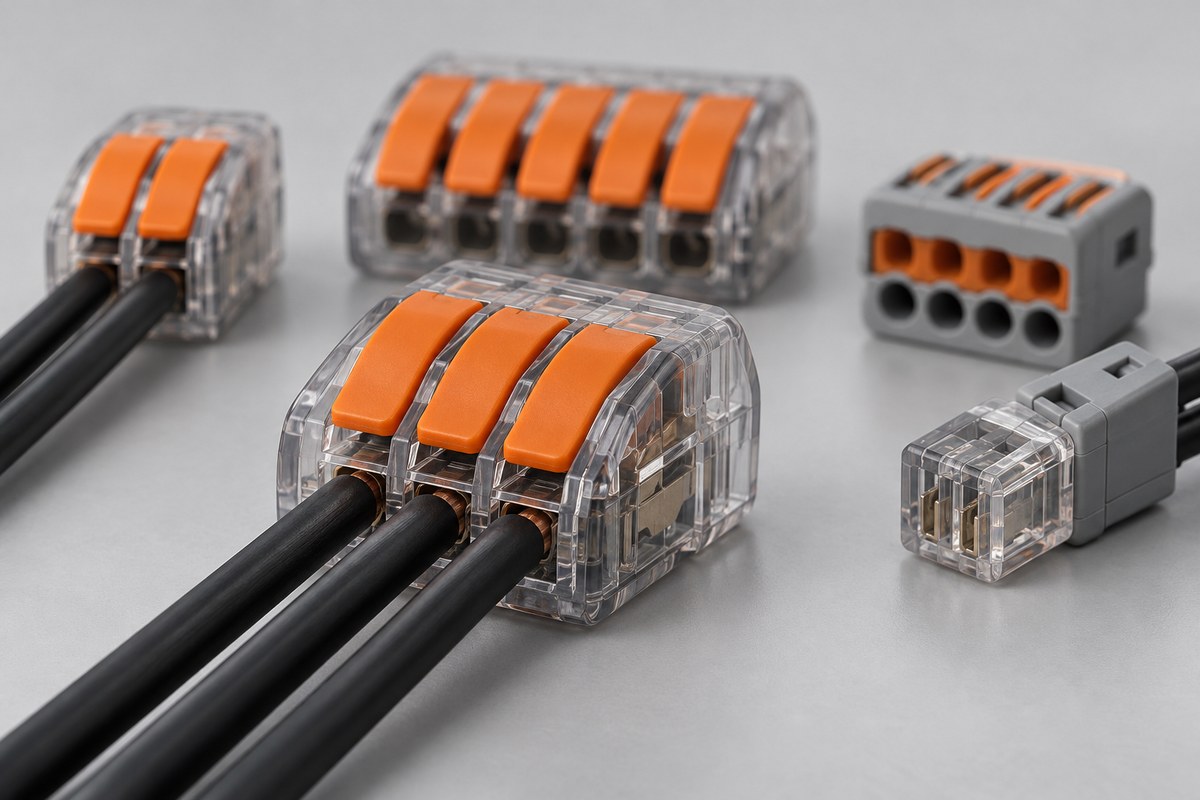 Монтажные соединители WAGO 221 и PUSH WIRE