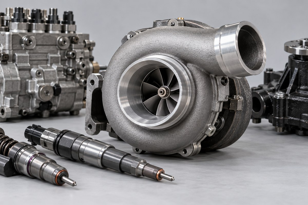 Турбокомпрессоры, форсунки и насосы Volvo Penta
