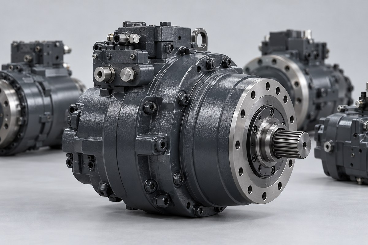 Гидромоторы Poclain Hydraulics с тормозом