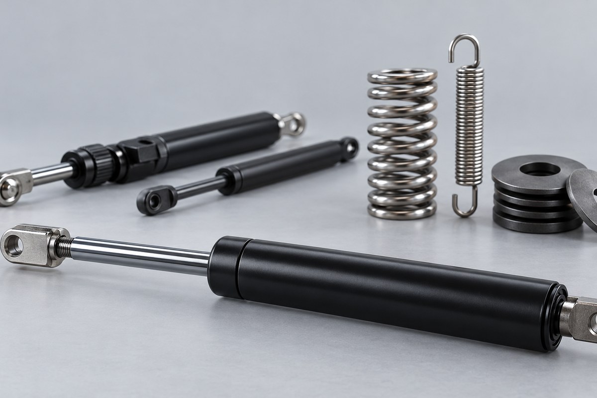 Тяговые и блокируемые газовые пружины и NitroSprings LESJÖFORS