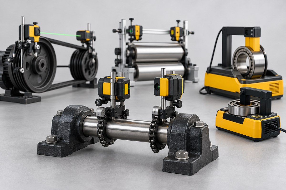 Лазер LEVALIGN, системы PULLALIGN и нагреватели EDDYTHERM PRUFTECHNIK