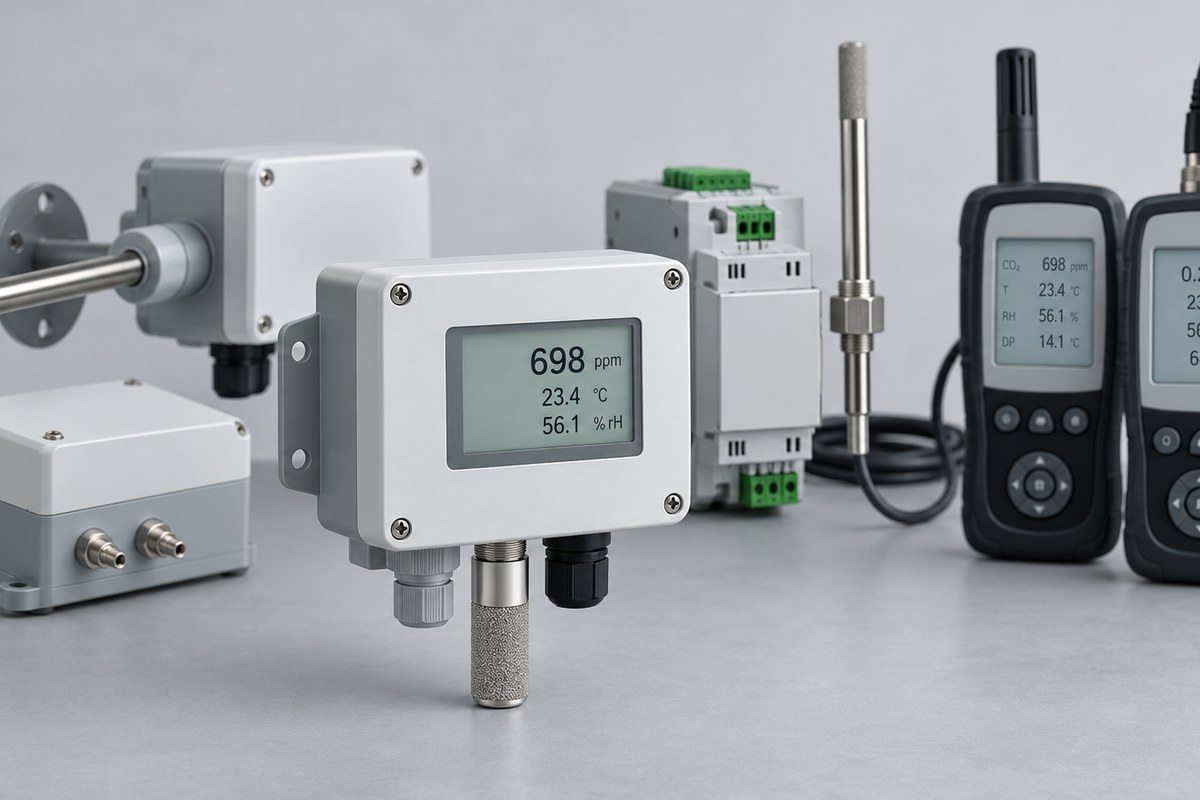 Датчики CO₂, перепада давления и портативные приборы E+E Elektronik
