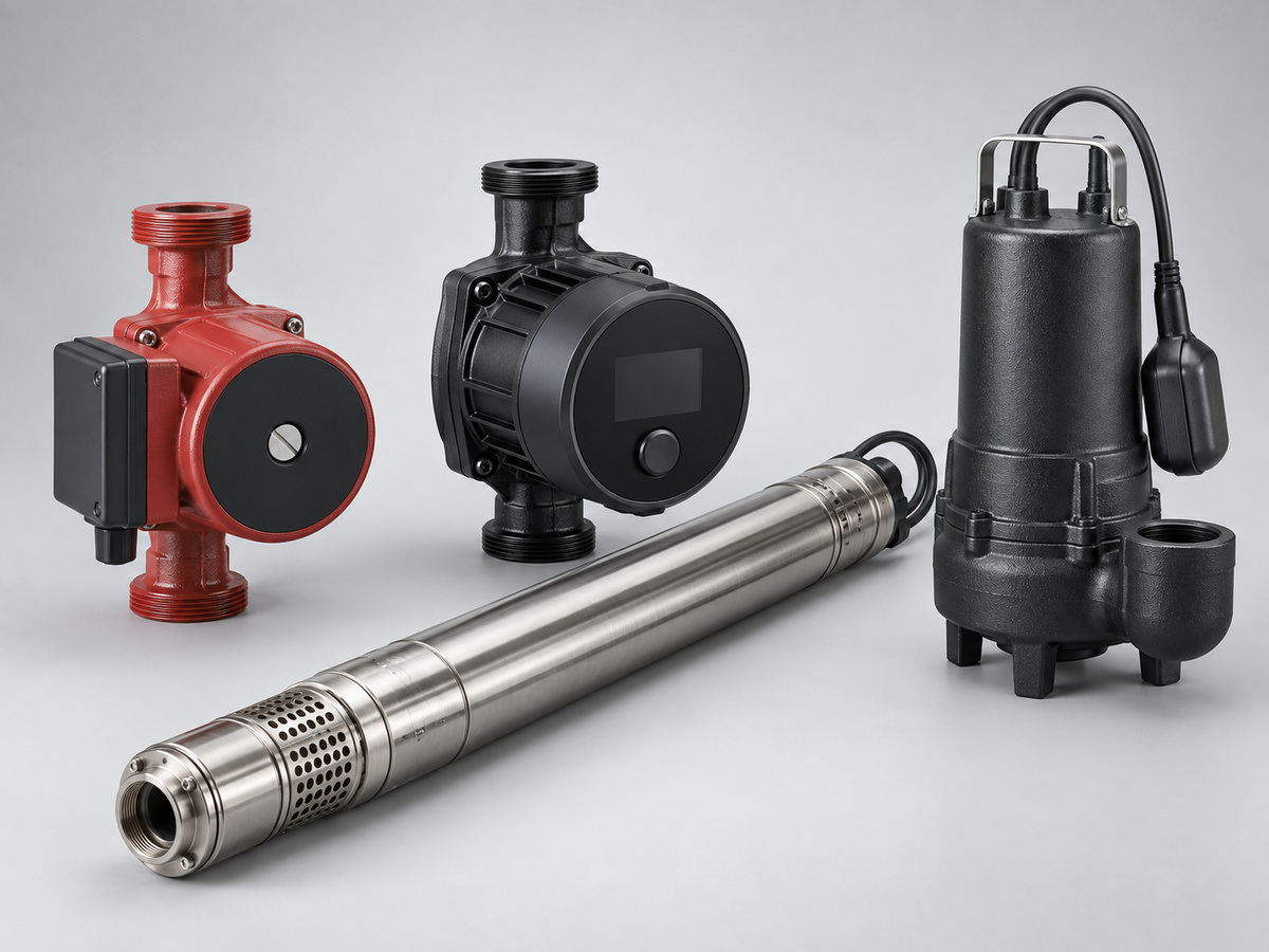 Циркуляционные и скважинные насосы GRUNDFOS