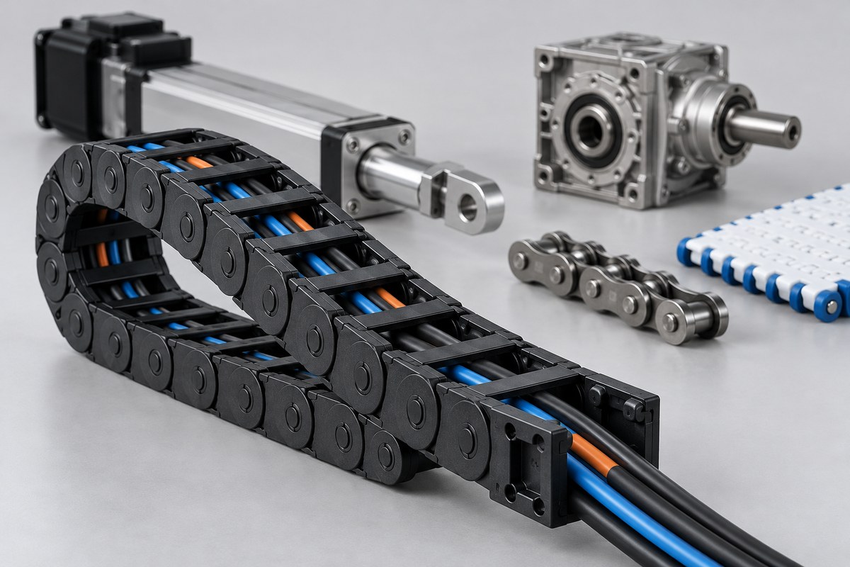 Кабельные цепи KabelSchlepp и Power Cylinder Tsubaki