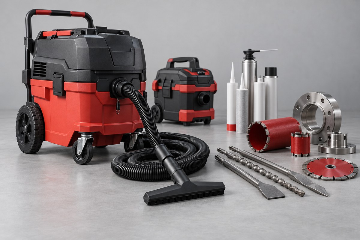 Пылеудаление, огнезащита, оснастка и запчасти Hilti