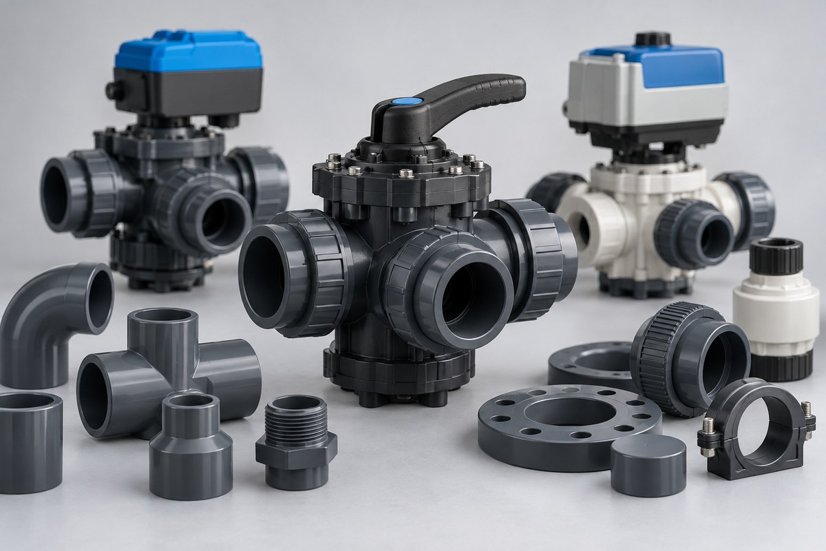 Клапаны обратной промывки V6, приводы Aquastar и фитинги IBG Praher Plastics