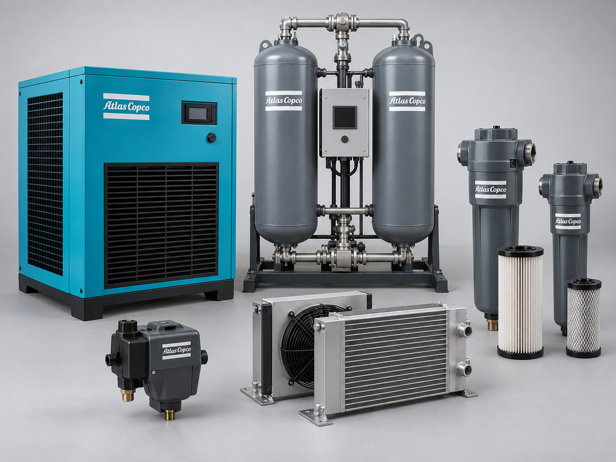 Осушители и фильтры Atlas Copco