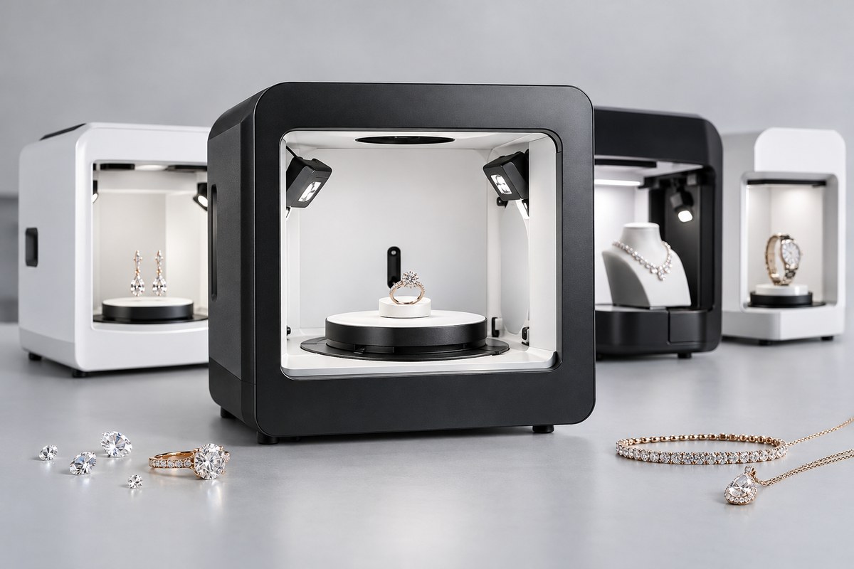 Установки для съёмки украшений Vision360 Jewel 360 1.0 и Jewel 360 1.0 XL