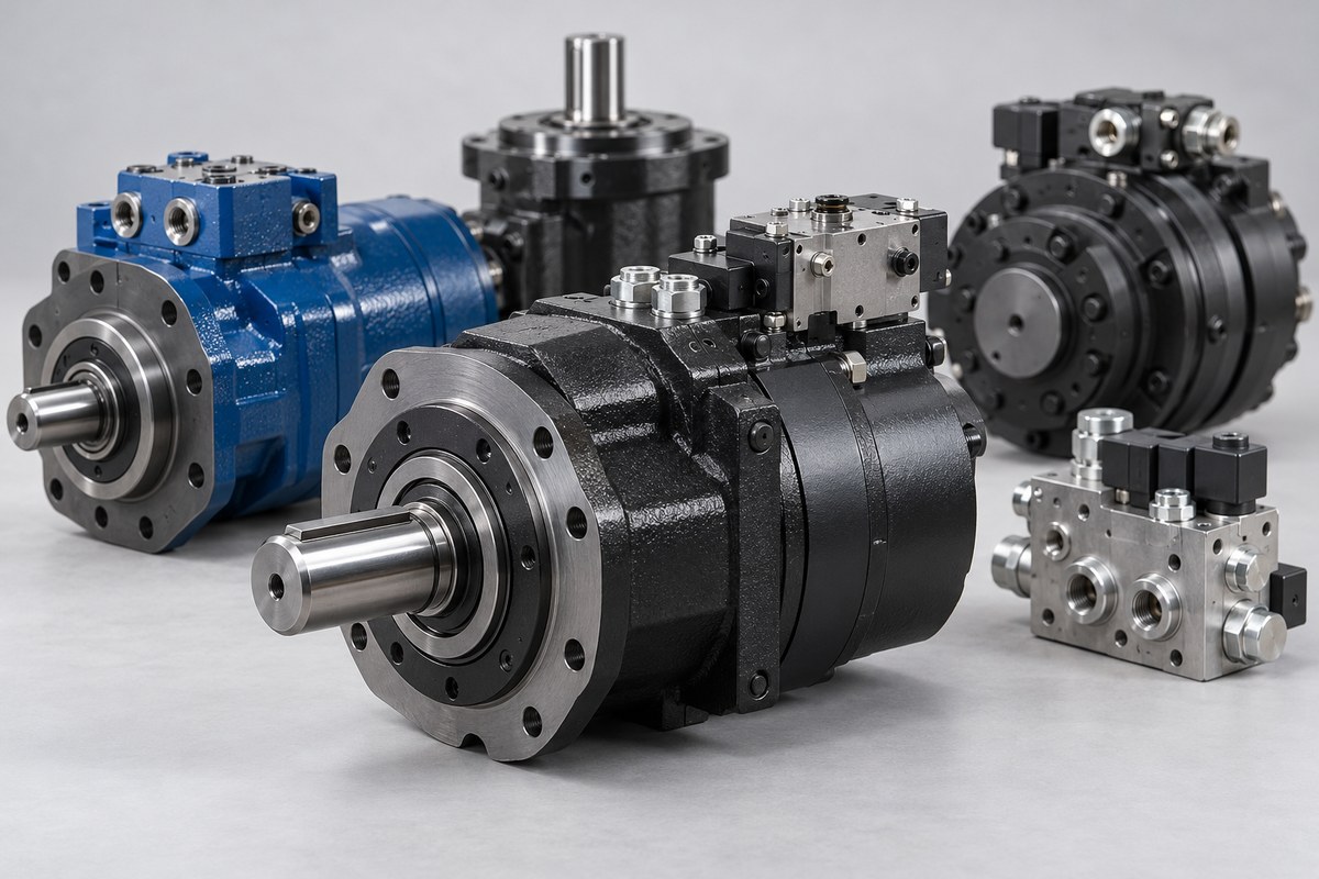Гидромоторы с тормозом и клапаны M+S Hydraulic