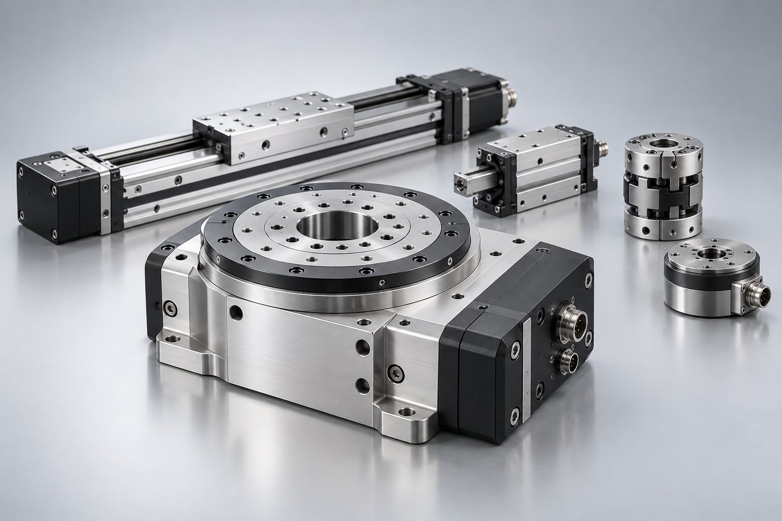 Поворотные модули и линейные оси SCHUNK