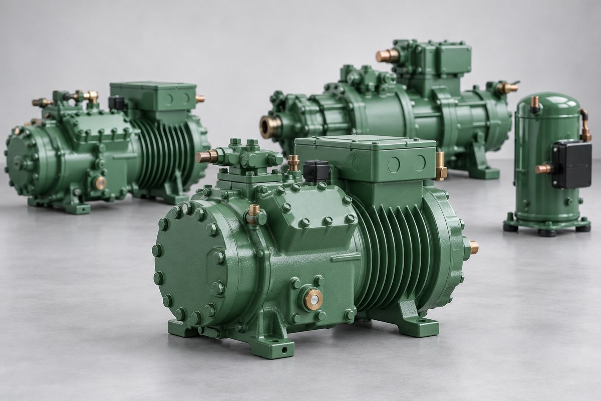 Полугерметичные поршневые компрессоры BITZER ECOLINE