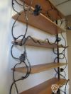 Кованный стеллаж стилизованный под лозу