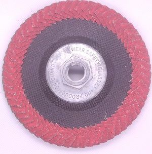 Круг лепестковый угловой КЛУ 125мм Р60, Р80 Керамика