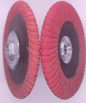 Круг лепестковый угловой  КЛУ 125мм Р60, Р80 Керамика