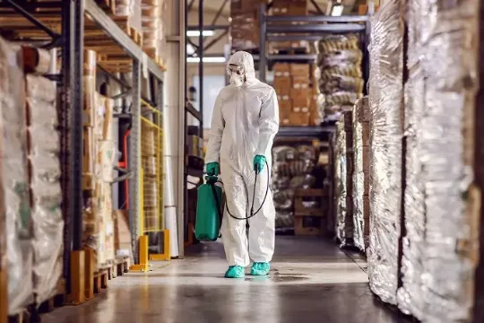 Дератизация (обработка) склада в Московской области компанией Альянс-Дез