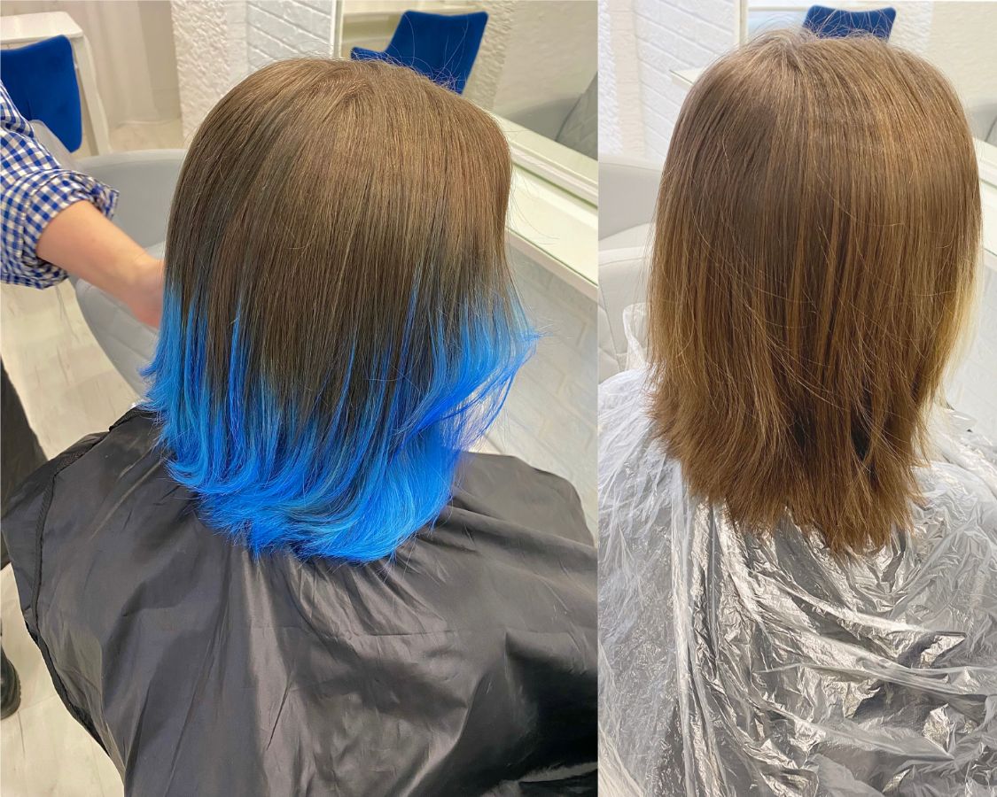 частичное окрашивание волос