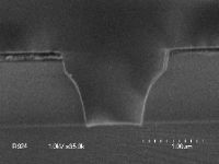 SiO2 - травление оксида кремния "wine glass"